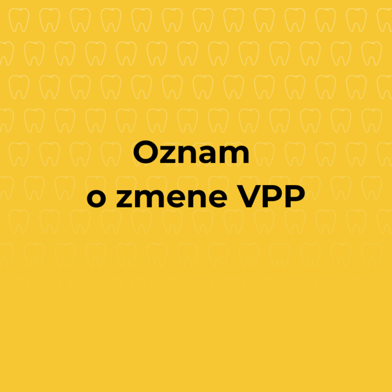 Oznam o zmene Všeobecných podmienok poskytovania zdravotnej starostlivosti