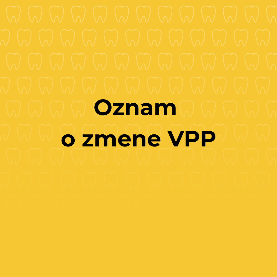 Oznam o zmene Všeobecných podmienok poskytovania zdravotnej starostlivosti